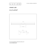 Kinkiet ONNO LED 1x8W 3000K IP44 Satin Chrome 79297/08/12 Lucide - zdjęcie dodatkowe 3